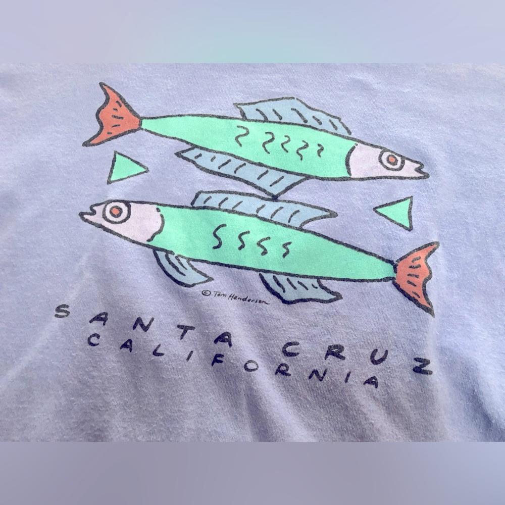 Kid’s Santa Cruz California Graphic Fish Tee, L